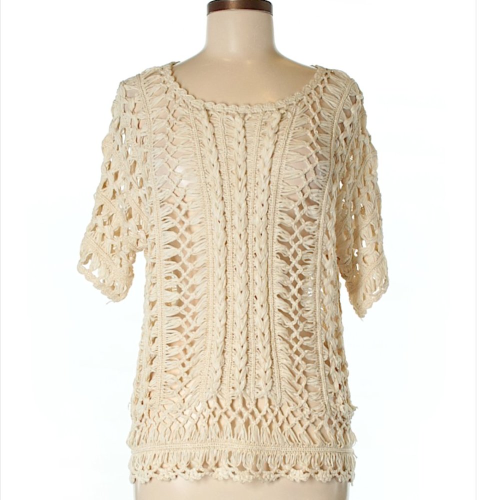 MOTH Short Sleeve Sweater Size M